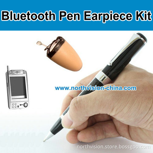 Bluetooth Pen with Wireless Earpiece Earphone, Black Bluetooth Pen +Charger